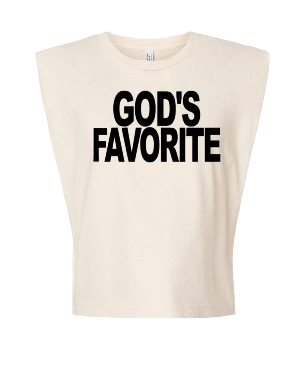 God's Favorite Bold Faded Tank (Black)